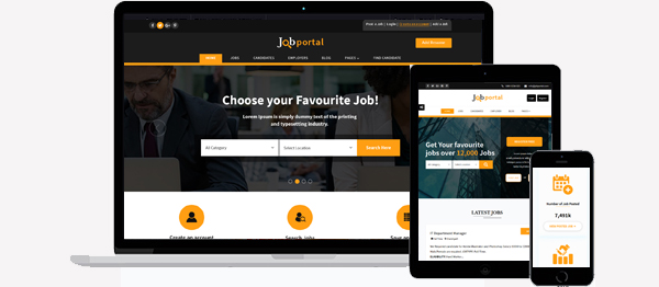  Job Portal Html Template Responsive View
