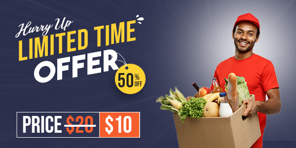 grocerino HTML template discount offer